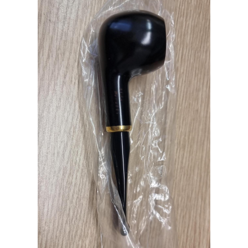 Aldo Morelli Fiorita Black 513 Smooth 9mm Filter Fishtail Pipe (AMF178)