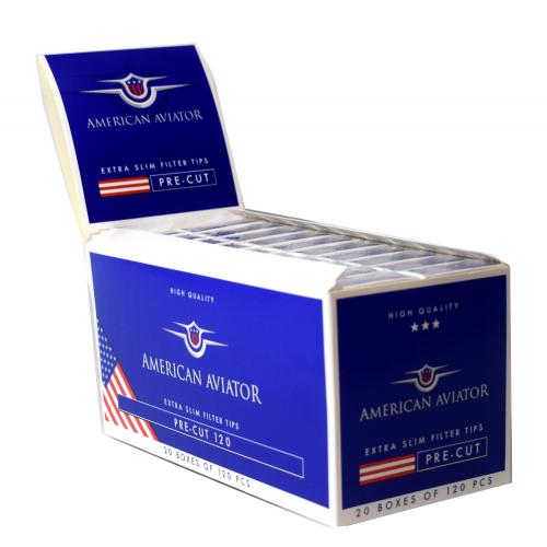 American Aviator Extra Slim Filter Tips 20 Packs