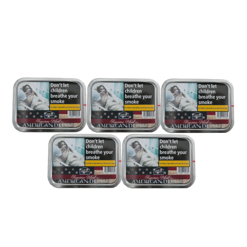 BUNDLE DEAL - American Blends American Delite Pipe Tobacco 5 x 50g Tin
