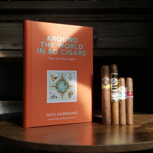 Around the World Sampler - 4 Cigars and Around the World in 80 Days Book