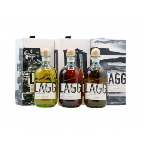 Arran Lagg Inaugural Release Full Set (Batch1, Batch 2, Batch 3) 3x70cl
