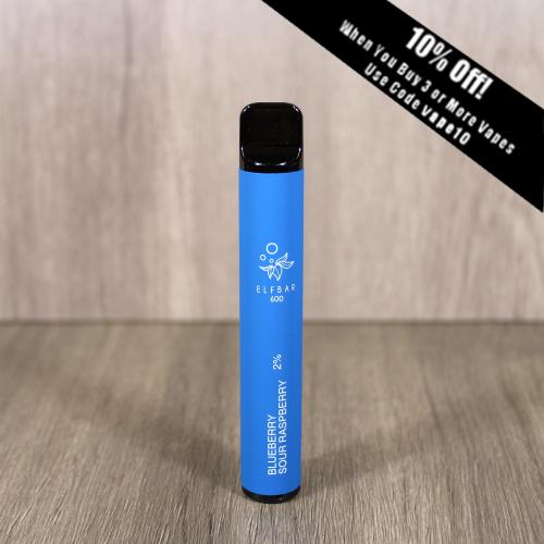 Elf Bar 600 Disposable Vape Bar - Blueberry Sour Raspberry