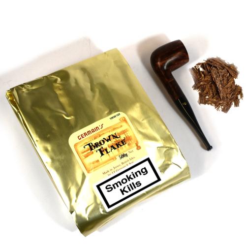 Germains Brown Flake Loose Pipe Tobacco 500g Bag