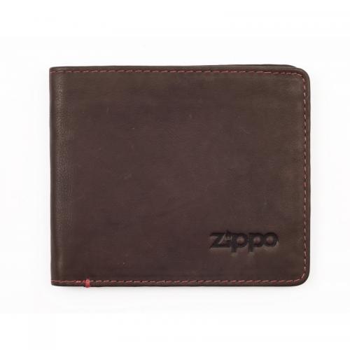 Zippo Leather Bi-Fold Wallet - Brown (End of Line)