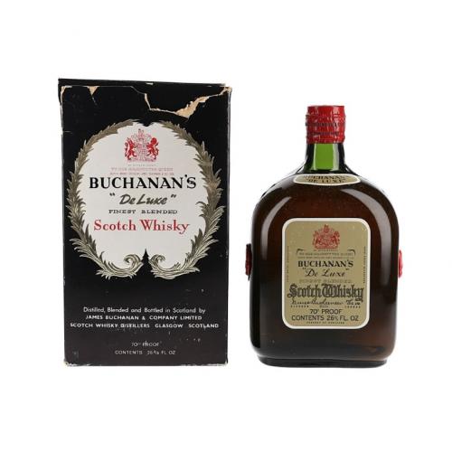 Buchanans De Luxe Spring Cap Bottled 1950s - 40% 75.7cl