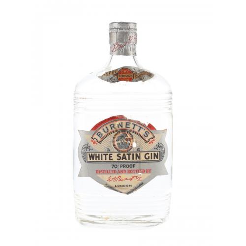 Sir Robert Burnetts White Satin Spring Cap 1950s Gin - 40% 37.5cl