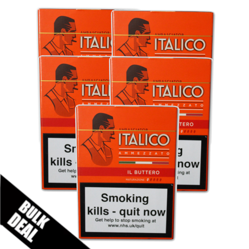 Italico II Buttero Cigars - 5 Packs of 5 (25) Bundle Deal