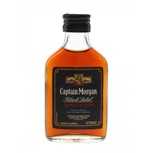 Captain Morgan Black Label Jamaica Rum Miniature - 5cl 70 Proof