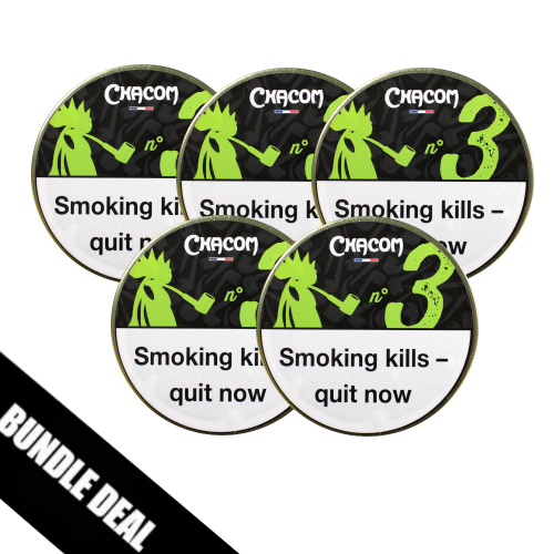 Bundle Deal - Chacom No 3 Pipe Tobacco 5 x 50g Tin