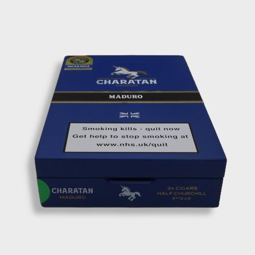 JANUARY SALE - Empty Charatan Maduro Half Churchill Box