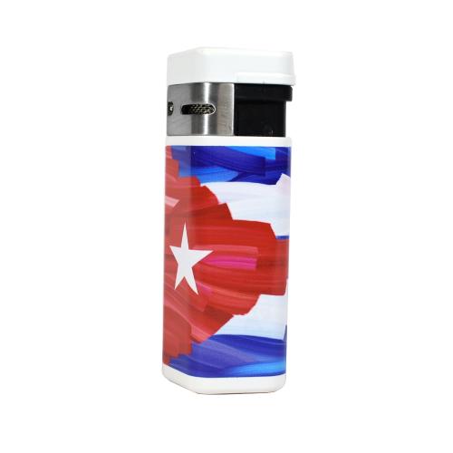 Palio Charlie Turano III Triple Torch Jet Cigar Lighter - Cuban Flag