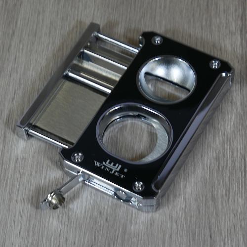 Winjet Black & Chrome 3 in 1 Cigar Cutter