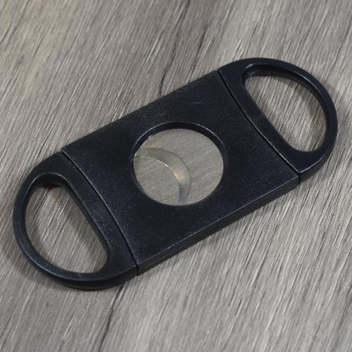 Black Two Finger Cigar Cutter - 58 Ring Gauge