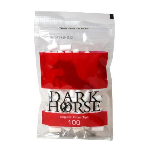 Dark Horse Regular 8mm Filter Tips (100) 1 Bag
