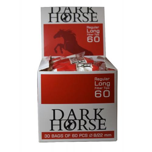 Dark Horse Regular Long 8mm Filter Tips (60) 30 Bags