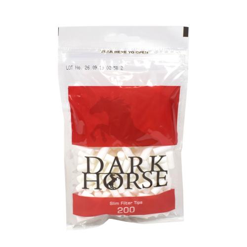Dark Horse Slim 6mm Filter Tips (200) 1 Bag - End of Line