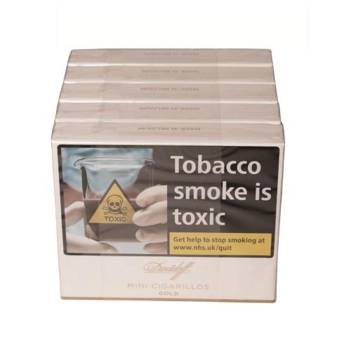 Davidoff Mini Cigarillos Gold Cigar - 5 x Pack of 20 (100) Bundle Deal