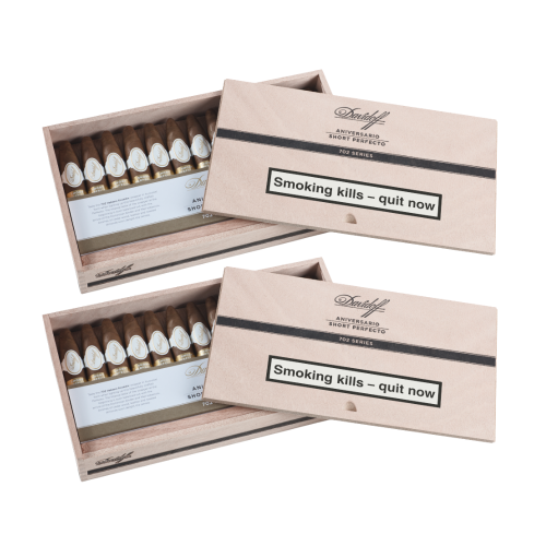 Davidoff 702 Series Aniversario Short Perfecto Cigar - 2 x Box of 25 (50) Bundle Deal (Discontinued)
