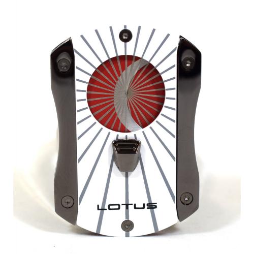 Vertigo by Lotus Deception Techni-Colour Cigar Cutter - White Starburst