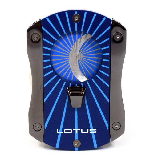 Vertigo by Lotus Deception Techni-Colour Cigar Cutter - Blue Starburst