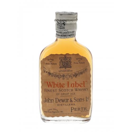 Dewars White Label Spring Cap Bottled 1940 Miniature - 40% 5cl
