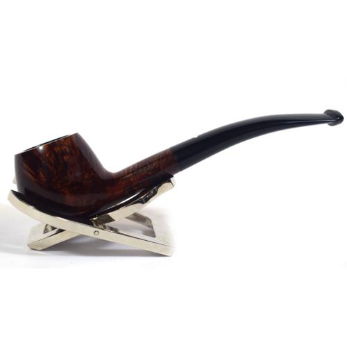 Alfred Dunhill - The White Spot Amber Root 3128 Group 3 Bent Diplomat Pipe (DUN185)