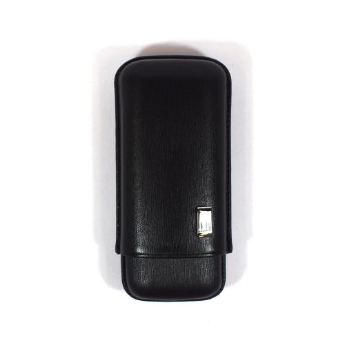 Dunhill Sidecar Cigar Case Robusto - Black - Fits 2 Cigars