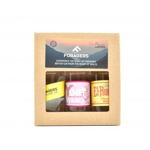 Foragers Gin/Vodka & Rum 3x5cl Gift Set