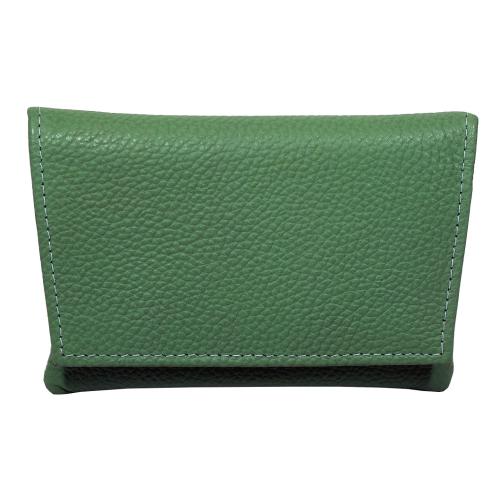 GBD Mini Green Leather Patterned Roll Your Own Pouch (GBDP04) - End of Line