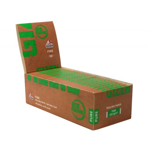Gizeh Pure Fine Green Rolling Papers 50 Packs