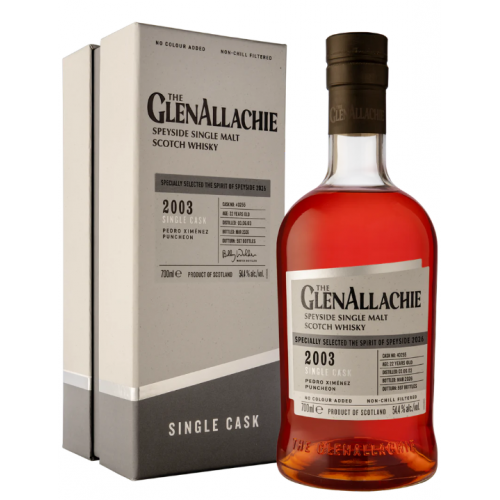 Glenallachie 2003 Pedro Ximenez Puncheon Sherry Single Cask Spirit of Speyside - 54.4% 70cl