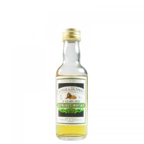 George & JG Smiths Glenlivet 15 Year Old Miniature - 5cl 40%