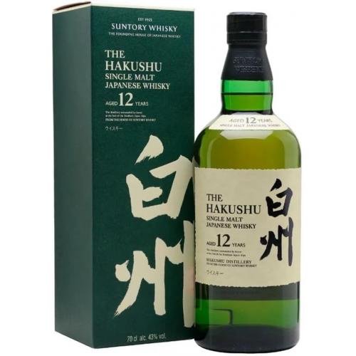 Hakushu 12 Year Old Single Japanese Malt Whisky - 70cl 43%