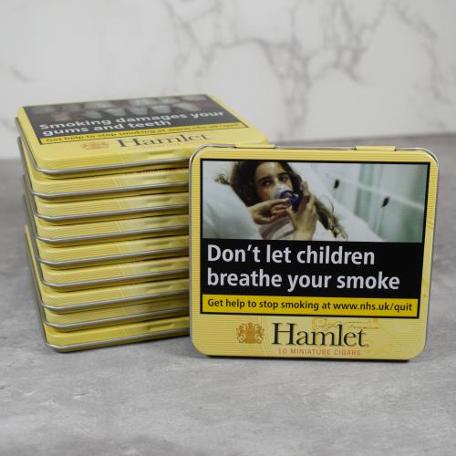 Hamlet Miniature Cigars - 10 Tins of 10 (100 Cigars)