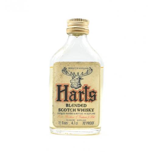 Harts Blended Scotch Whisky Miniature - 70 Proof 4.7cl