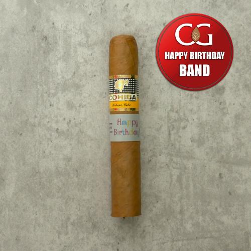 Cohiba Robustos Cigar - 1 Single (Happy Birthday Band)