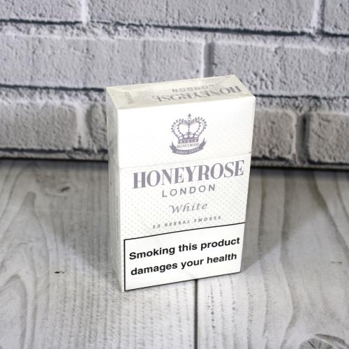 Honeyrose London White Flip Top Superking - 1 Pack of 20 Herbal Cigarettes (20)