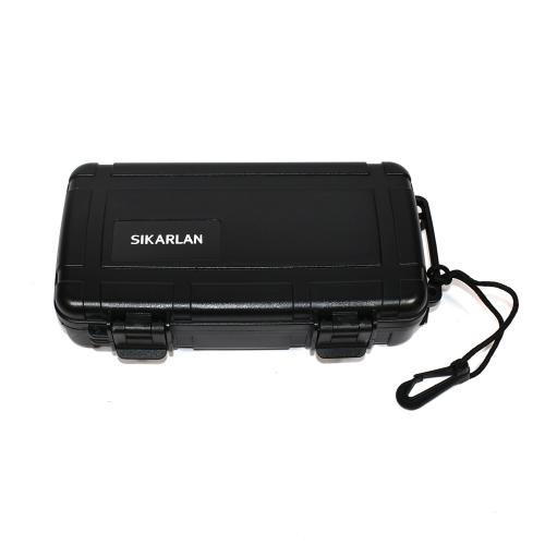 Sikarlan Crushproof Travel Humidor - 5 Cigar Capacity