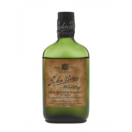 John Begg Blue Cap Bottled 1950s Miniature - 40% 5cl