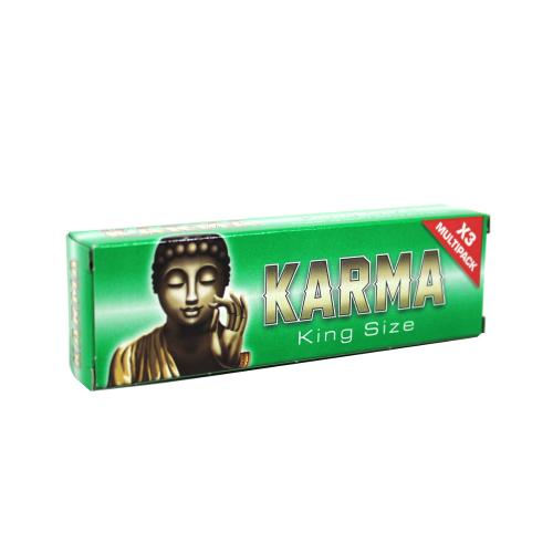 Karma Green King Size Multipack Rolling Papers (1 Pack of 3)