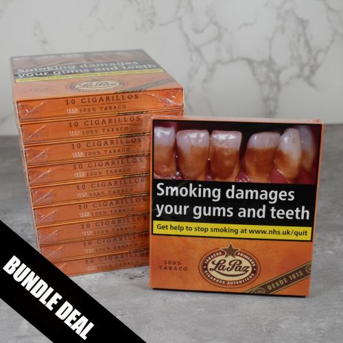 La Paz Mini Cigarillos - 10 Packs of 10 cigars (100) Bundle Deal - (Discontinued)