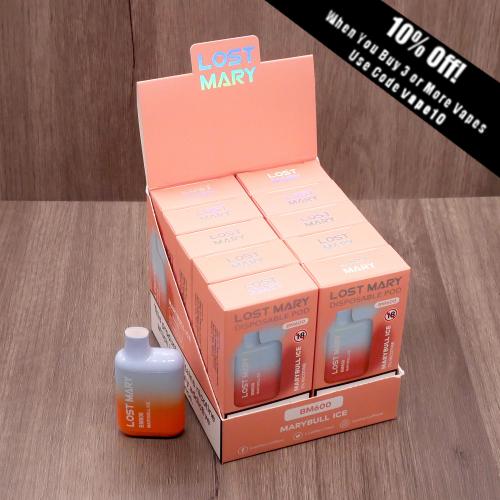 Lost Mary BM600 Disposable Vape Bar - Mary Bull Ice - 10 Pack