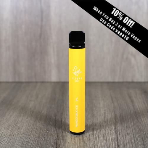 Elf Bar 600 Disposable Vape Bar - Mango Milk Ice