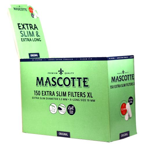 Mascotte Extra Slim Extra Long 5.3mm Filter Tips (150) 20 Bags