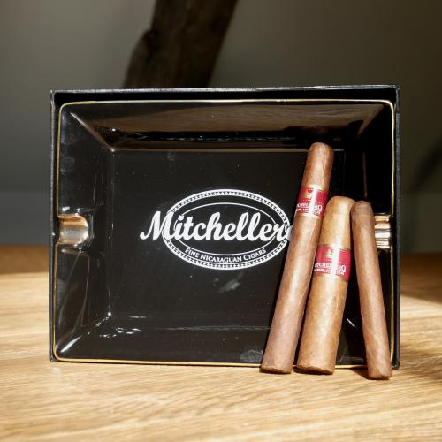 CGars Ltd Cigar Ashtray - Mitchellero Sampler - 3 Cigars and Ashtray