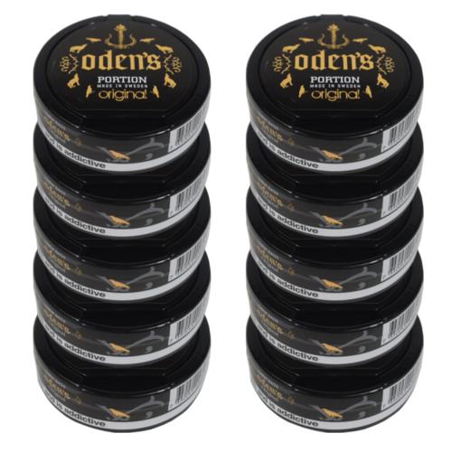 Odens Original Portion Chewing Tobacco Bag - 10 Tins