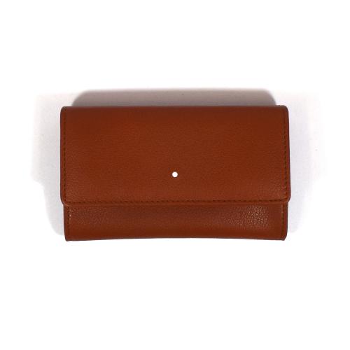 Dunhill White Spot Terracotta Medium Box Pouch - Button Up