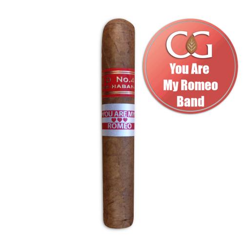 Partagas Serie D No. 4 Cigar - 1 Single (You Are My Romeo Band)