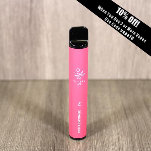 Elf Bar 600 Disposable Vape Bar - Pink Lemonade