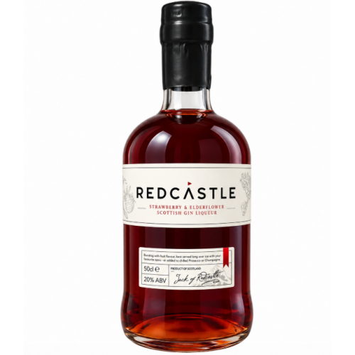 Redcastle Strawberry & Elderflower Gfin Liqueur - 20% 50cl
